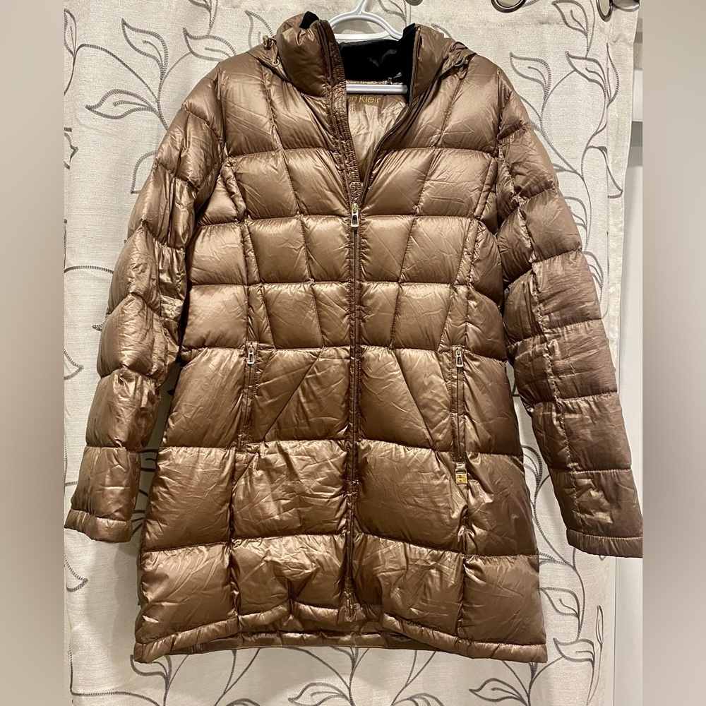 Bronze puffy coat